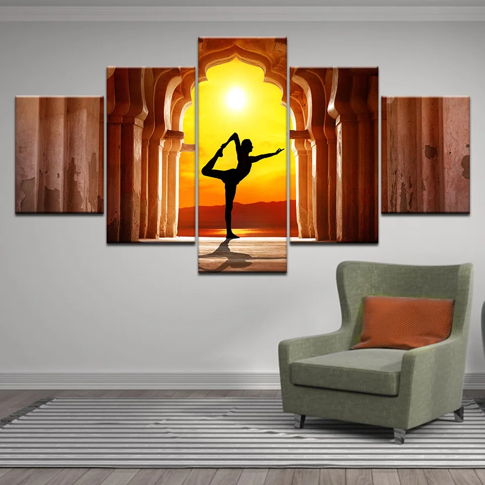 5 Pieces Landscape Canvas Painting Abstract Sunset Dancing Girl Posters and Prints Wall Pictures Living Room Home Decor No Frame
5 Pieces Landscape Canvas Painting Abstract Sunset Dancing Girl Posters and Prints Wall Pictures Living Room Home Decor No Frame