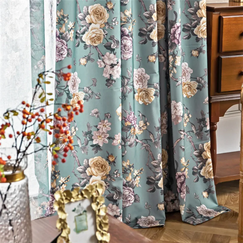 New American Garden Floral Curtain For Living Room Bedroom Finished Curtains Peony Flower Blinds Drapes Sheer Tulle Custom #4
New American Garden Floral Curtain For Living Room Bedroom Finished Curtains Peony Flower Blinds Drapes Sheer Tulle Custom #4