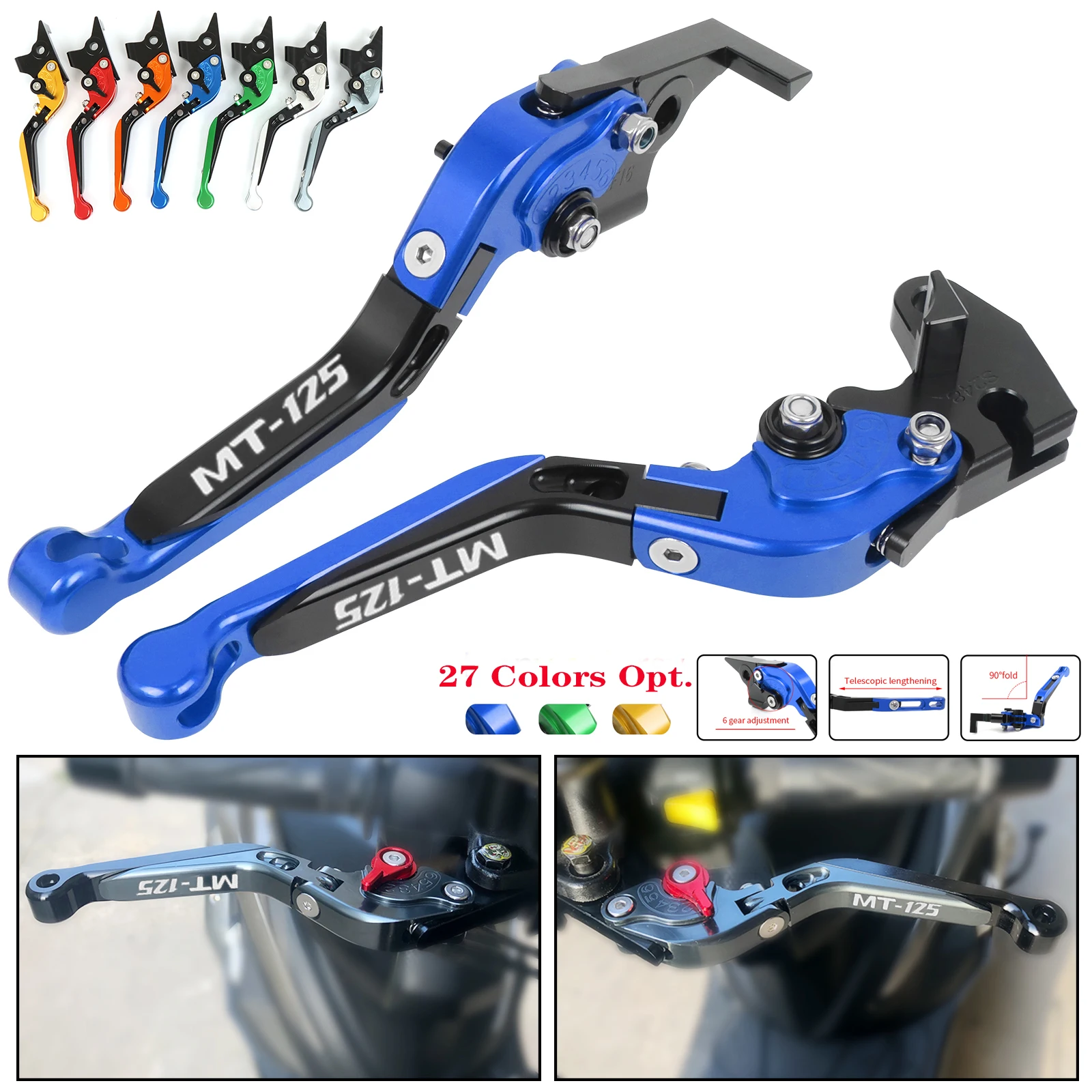 For YAMAHA MT125 MT 125 MT-125 2014-2023 Motorcycle Accessories CNC Adjustable Folding Extendable Brake Clutch Levers Handle
For YAMAHA MT125 MT 125 MT-125 2014-2023 Motorcycle Accessories CNC Adjustable Folding Extendable Brake Clutch Levers Handle