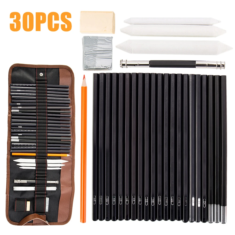 30 pcs/set Professional Sketch Drawing Pencil Set HB 2B 6H 4H 2H 3B 4B 5B 6B 10B 12B 1B Painting Pencils Stationery Supplies
30 pcs/set Professional Sketch Drawing Pencil Set HB 2B 6H 4H 2H 3B 4B 5B 6B 10B 12B 1B Painting Pencils Stationery Supplies