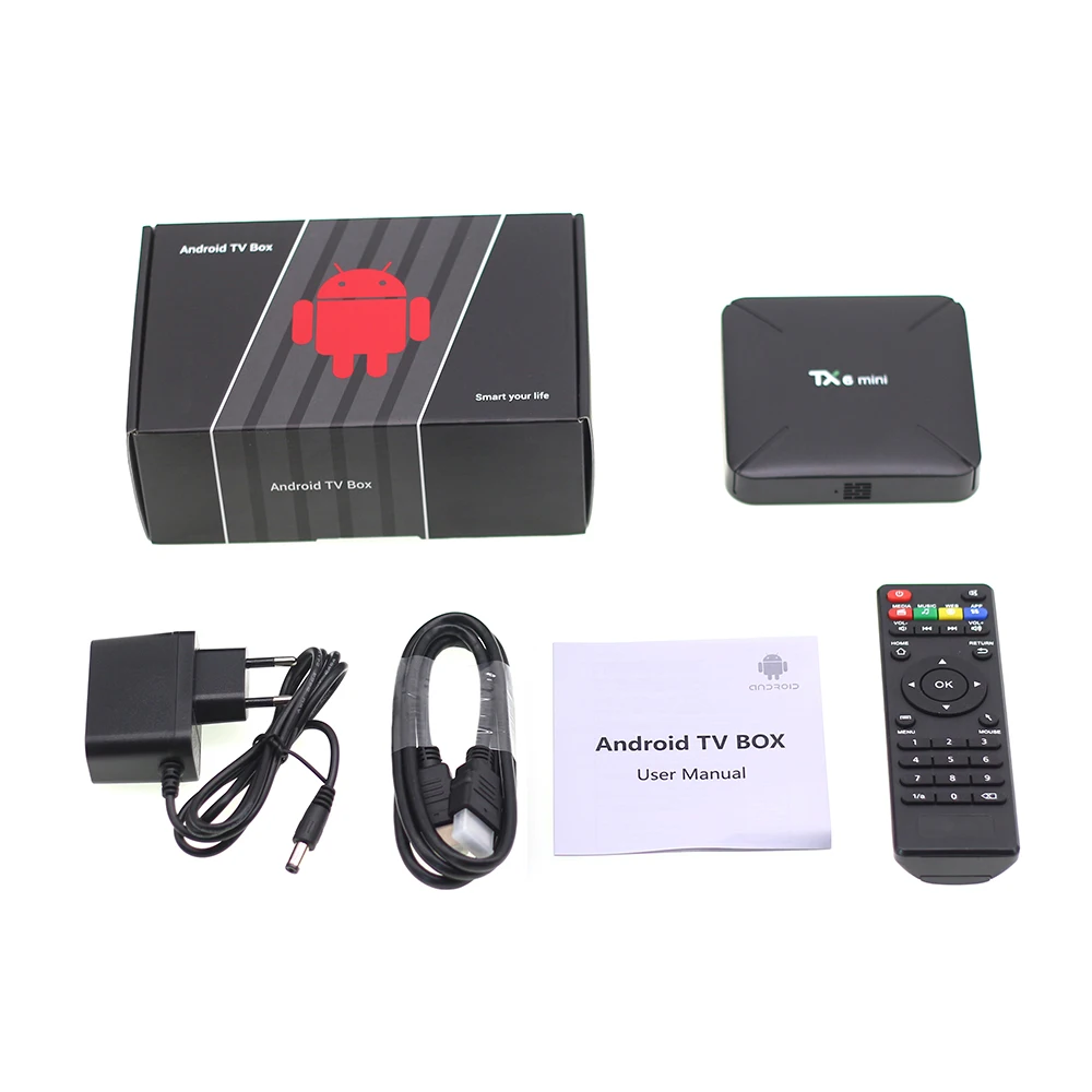 Android 9.0 TV Box TX6 Mini Smart TV Box Allwinner H6 2GB 16GB 2.4GHz WiFi Media Player 4K H.265 Netflix TX6mini Set Top Box
Android 9.0 TV Box TX6 Mini Smart TV Box Allwinner H6 2GB 16GB 2.4GHz WiFi Media Player 4K H.265 Netflix TX6mini Set Top Box
