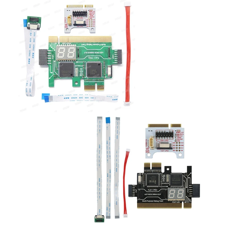 TL611 Pro диагностики карта PCI E Mini LPC тестер материнской платы отладки карты комплект