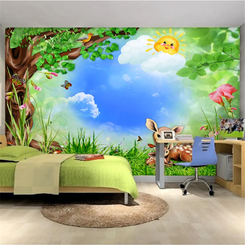 beibehang Custom wallpaper 3d forest wood cartoon animal children room mural TV background wall papers home decor 3d wallpaper
beibehang Custom wallpaper 3d forest wood cartoon animal children room mural TV background wall papers home decor 3d wallpaper