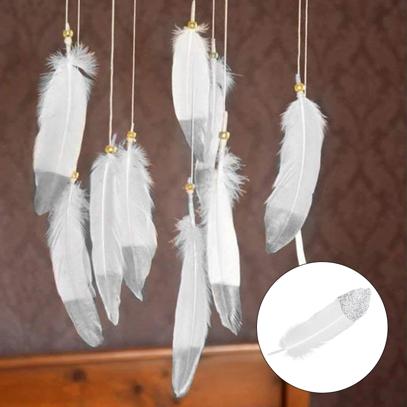 20 Pcs White Feathers For Crafts Goose Gold Dipped Natural Feathers For DIY Dream Catchers Craft Party Decorations
20 Pcs White Feathers For Crafts Goose Gold Dipped Natural Feathers For DIY Dream Catchers Craft Party Decorations