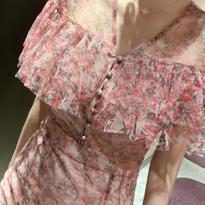 Ladies Chiffon Sexy Dress 2020 Summer New Women's Dress Floral Slim Dress
Ladies Chiffon Sexy Dress 2020 Summer New Women's Dress Floral Slim Dress