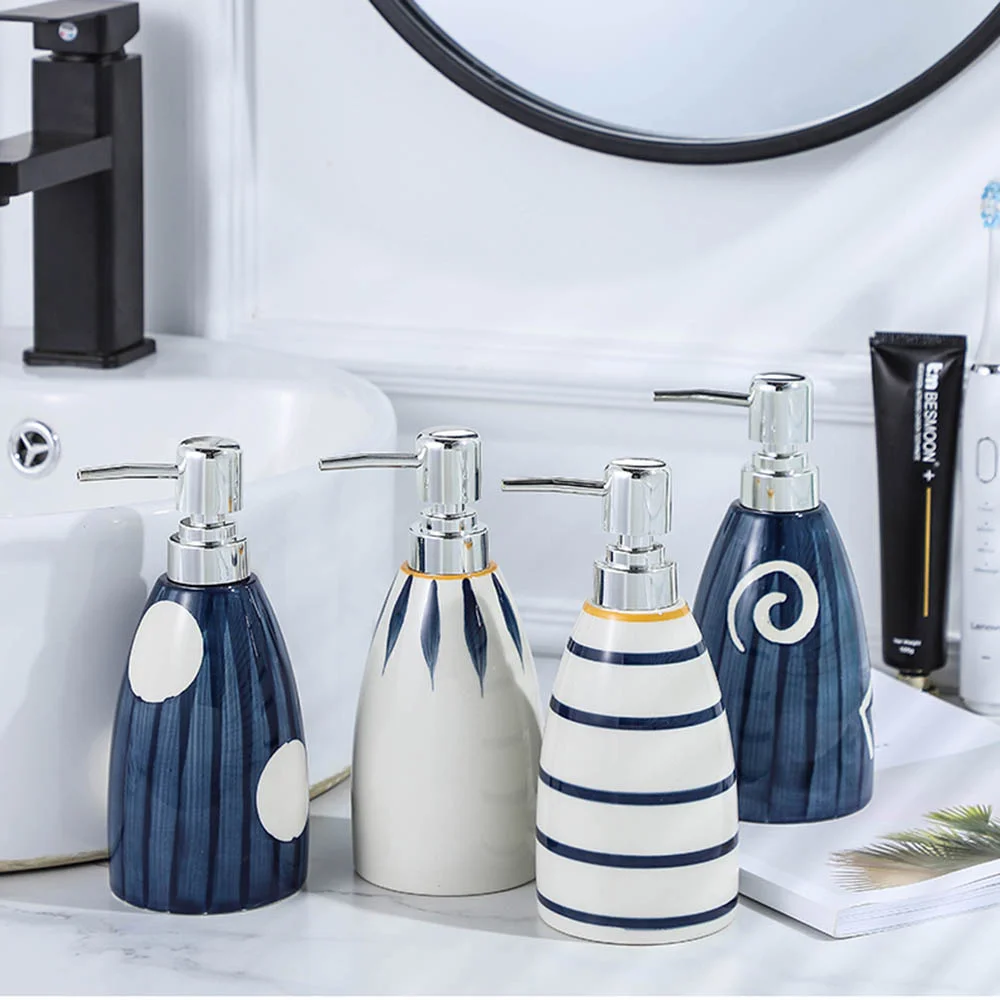 400ml Ceramic Soap Dispenser Detergent Hand Sanitizer Shower Gel Shampoo Bottles Bathroom Liquid Empty Refill Storage Sub-bottle
400ml Ceramic Soap Dispenser Detergent Hand Sanitizer Shower Gel Shampoo Bottles Bathroom Liquid Empty Refill Storage Sub-bottle