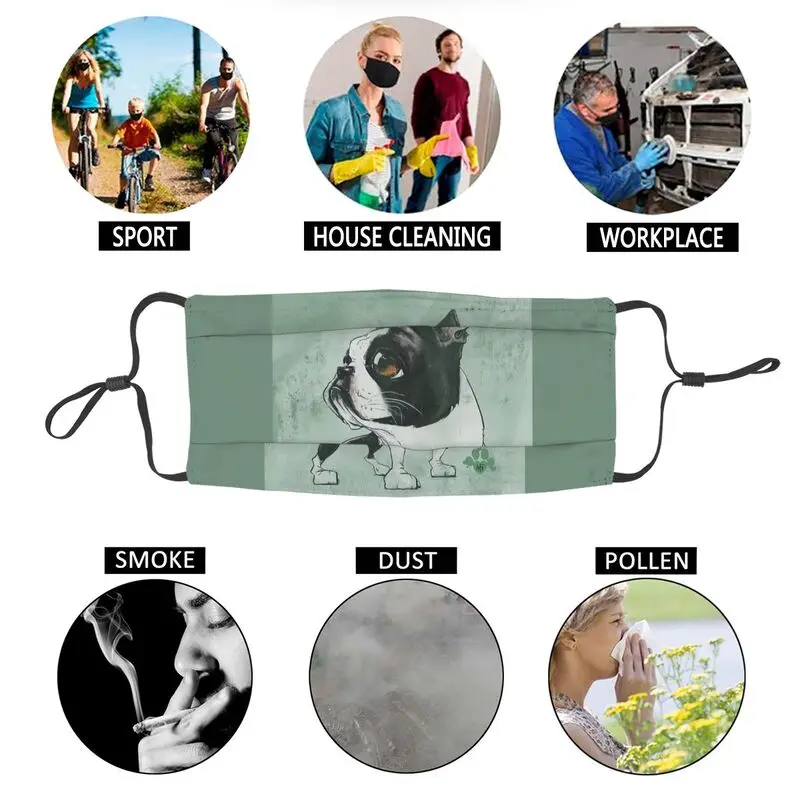 Boston Terrier Mask Non-Disposable Unisex Adult Dog Mouth Face Mask Dustproof Protection Cover Respirator Mouth-Muffle 
Boston Terrier Mask Non-Disposable Unisex Adult Dog Mouth Face Mask Dustproof Protection Cover Respirator Mouth-Muffle
