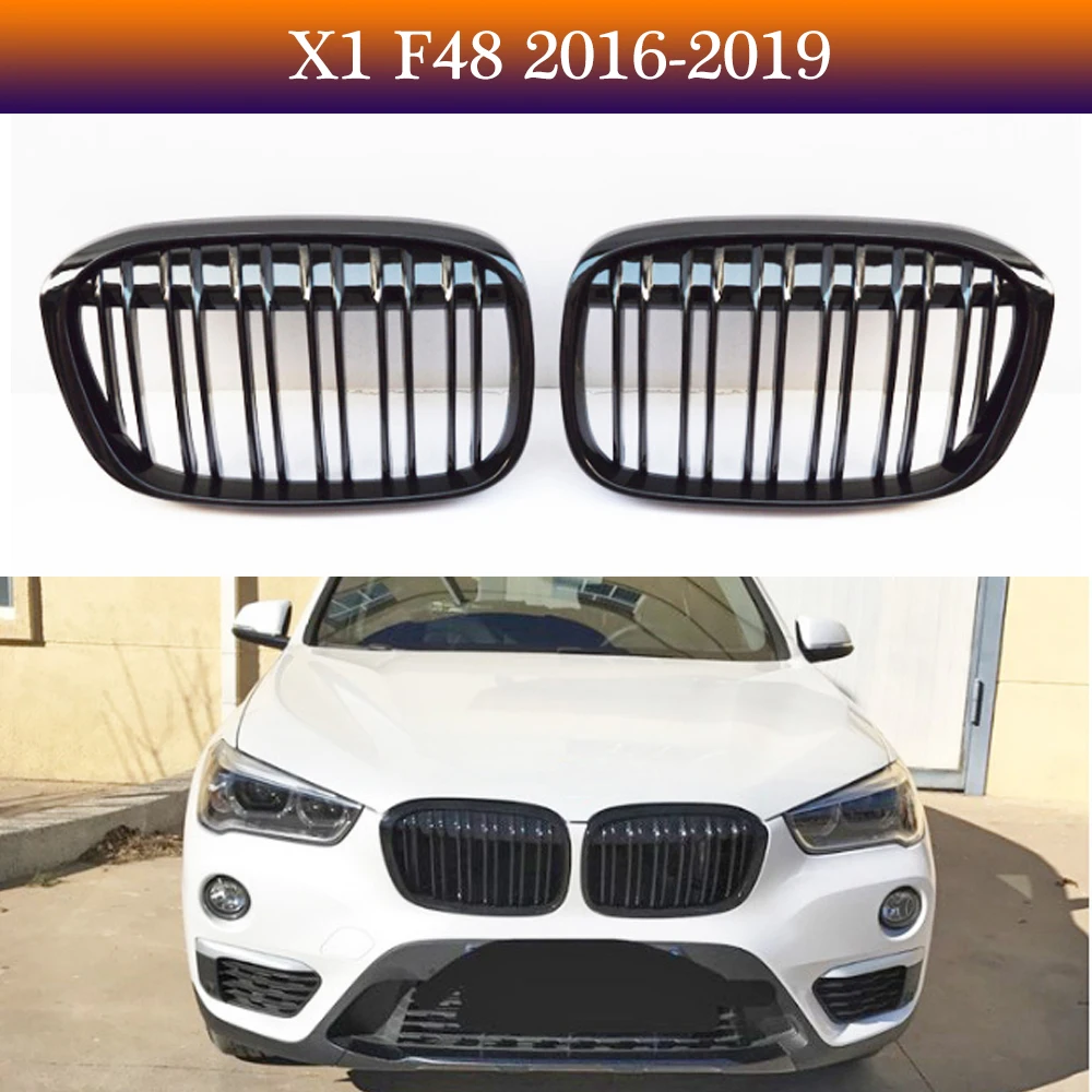Gloss Black Front Bumper Racing Grilles Grills For BMW X1 F48 Pre-LIC 2016-2019
Gloss Black Front Bumper Racing Grilles Grills For BMW X1 F48 Pre-LIC 2016-2019