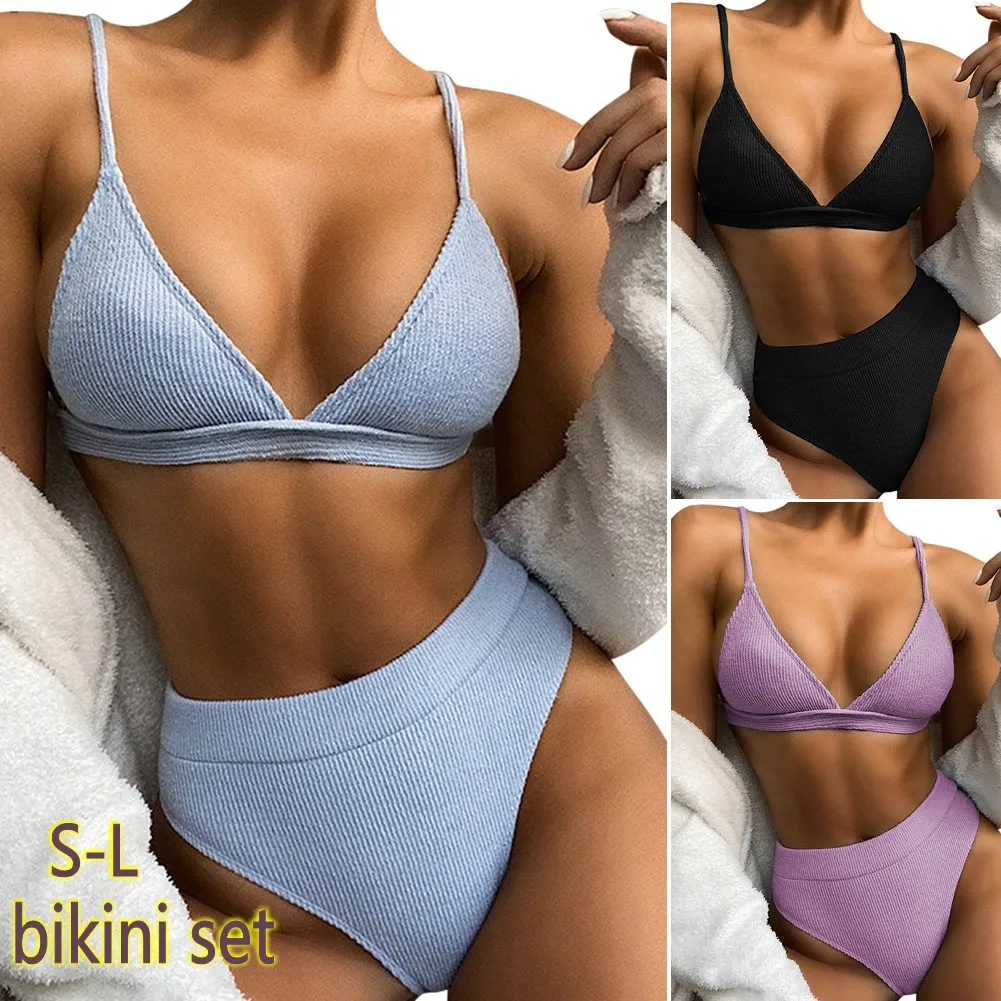 Women Two Piece Swimsuit Push-up Bra Deep V High Waisted Bikini High Cut Bikini Set Sexy Bathing Suits Купальник В Рубчик
Women Two Piece Swimsuit Push-up Bra Deep V High Waisted Bikini High Cut Bikini Set Sexy Bathing Suits Купальник В Рубчик