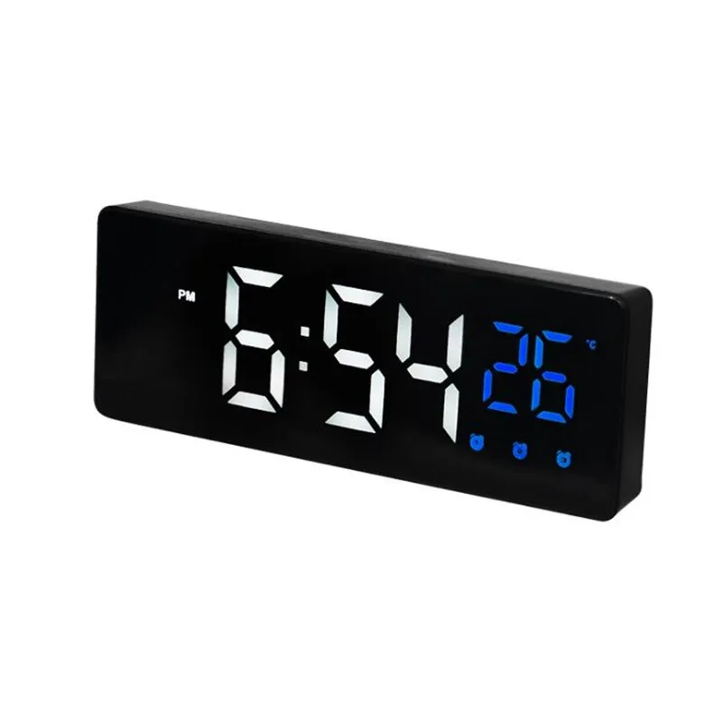 Mirror Alarm Clock LED Digital Clock 3 Groups of Alarm Voice Control Snooze Time Temperature Display Reloj Despertador
Mirror Alarm Clock LED Digital Clock 3 Groups of Alarm Voice Control Snooze Time Temperature Display Reloj Despertador