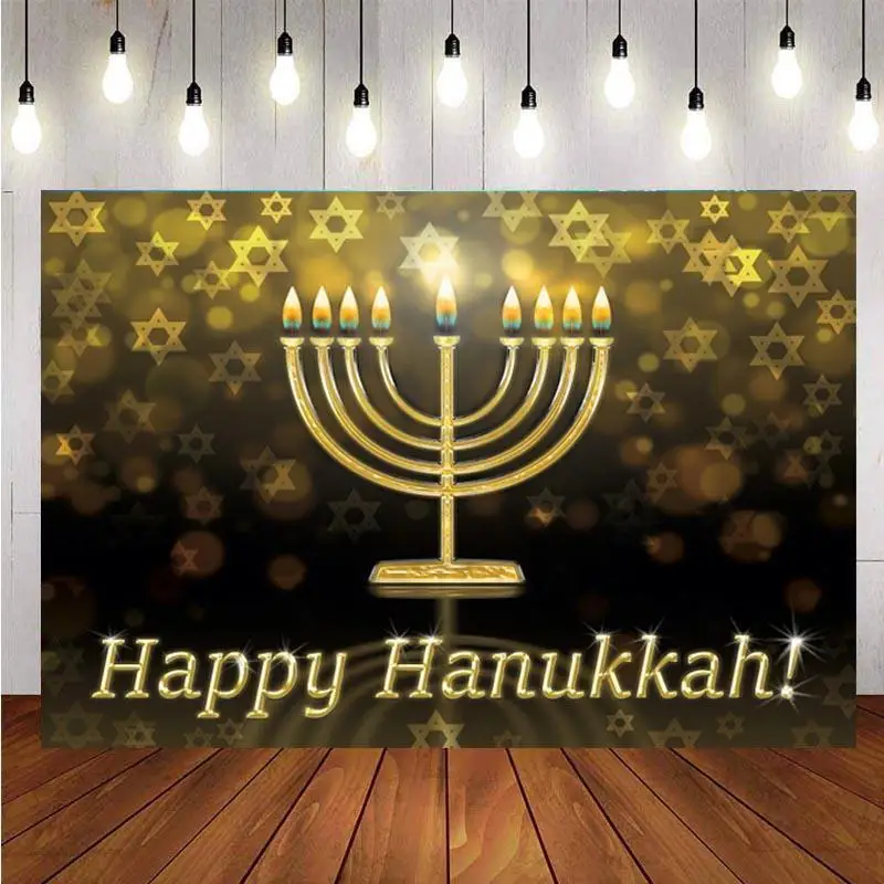 Jewish Festivals Hanukkah Backdrops Chanukah Colorful Candlestick family Happy Party Photography Background For Photo Studio
Jewish Festivals Hanukkah Backdrops Chanukah Colorful Candlestick family Happy Party Photography Background For Photo Studio