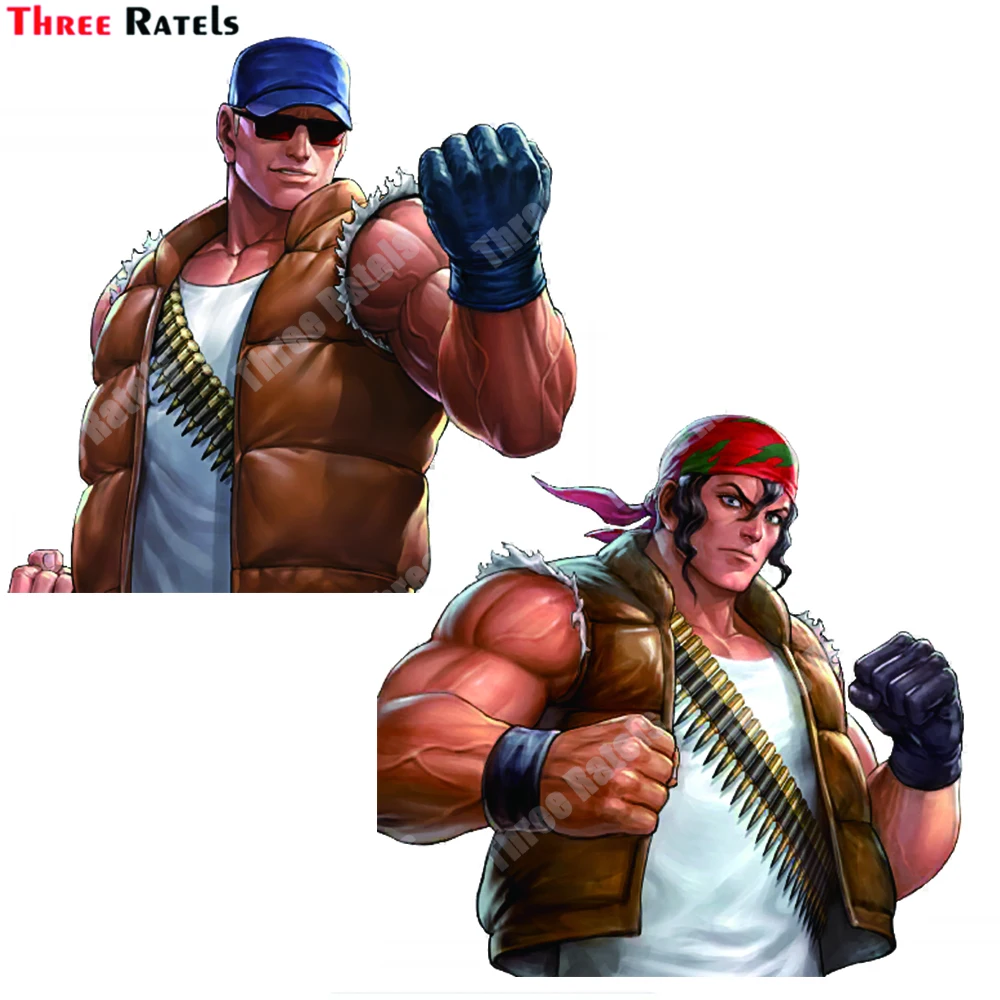 Автомобильная внешняя наклейка Three Ratels D72 Clark Steel KOF98 и Ralf Jones для украшения