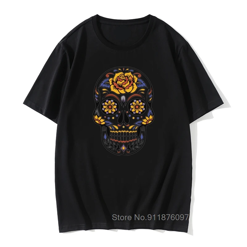 Floral T-Shirt Latest Men Tshirt Crewneck T Shirts Mexico Skull Print Costume Pure Cotton Student Tops Short Sleeve Tee-Shirts
Floral T-Shirt Latest Men Tshirt Crewneck T Shirts Mexico Skull Print Costume Pure Cotton Student Tops Short Sleeve Tee-Shirts