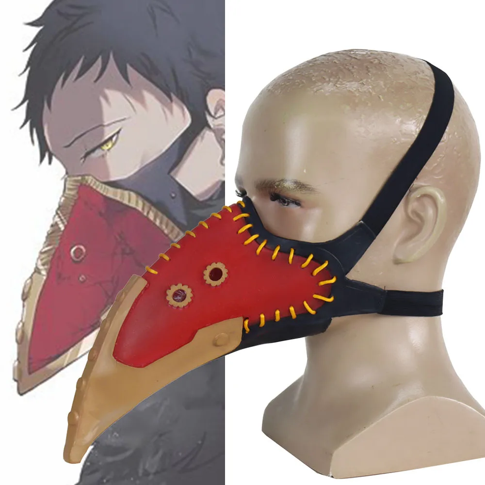 Аниме My Hero Academia Kai Chisaki косплей маска парик белый галстук ремонт маски Хэллоуин