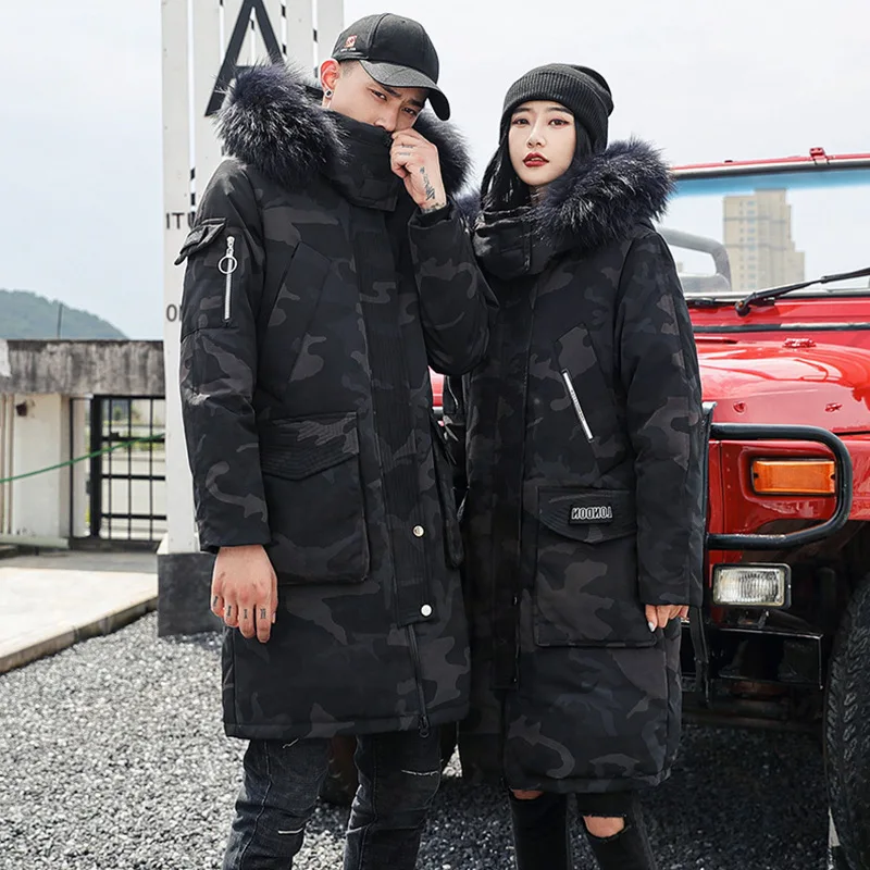 -30 Degree Couple Winter White Duck Down Jacket Keep Warm Thick Coat Men Women Fashion Hooded Fur Collar Windbreaker Down Parkas
-30 Degree Couple Winter White Duck Down Jacket Keep Warm Thick Coat Men Women Fashion Hooded Fur Collar Windbreaker Down Parkas