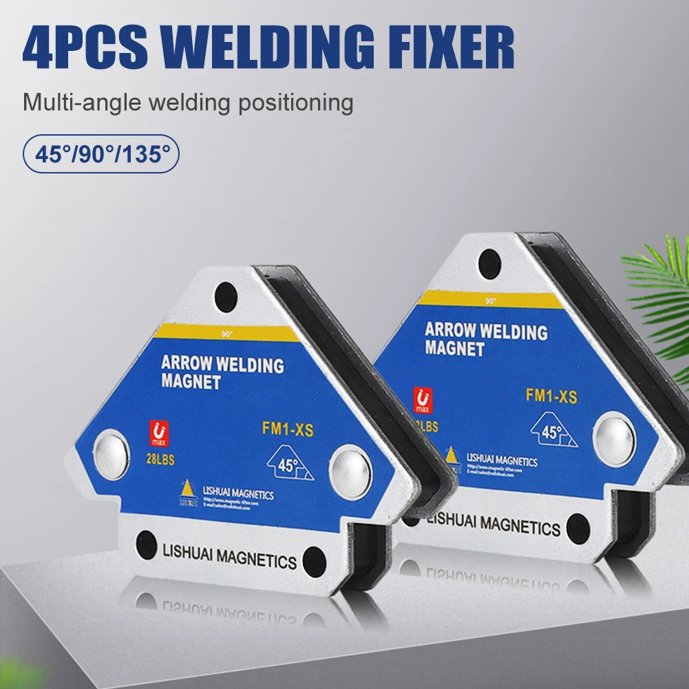 4pcs Magnetic Welding Holders Solder 45/90/135 Angle Arrow Magnet Weld Fixer Positioner Ferrite Holding Auxiliary Locator Tools
4pcs Magnetic Welding Holders Solder 45/90/135 Angle Arrow Magnet Weld Fixer Positioner Ferrite Holding Auxiliary Locator Tools