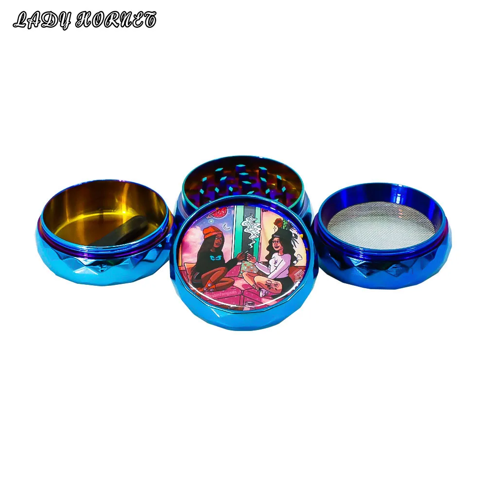 Ladyhornet 50MM Metal Blue Diamond Cut Surface Series Drip Plastic 4-layer Cigarette Grinder Colorful Vanilla Spice Crusher
Ladyhornet 50MM Metal Blue Diamond Cut Surface Series Drip Plastic 4-layer Cigarette Grinder Colorful Vanilla Spice Crusher