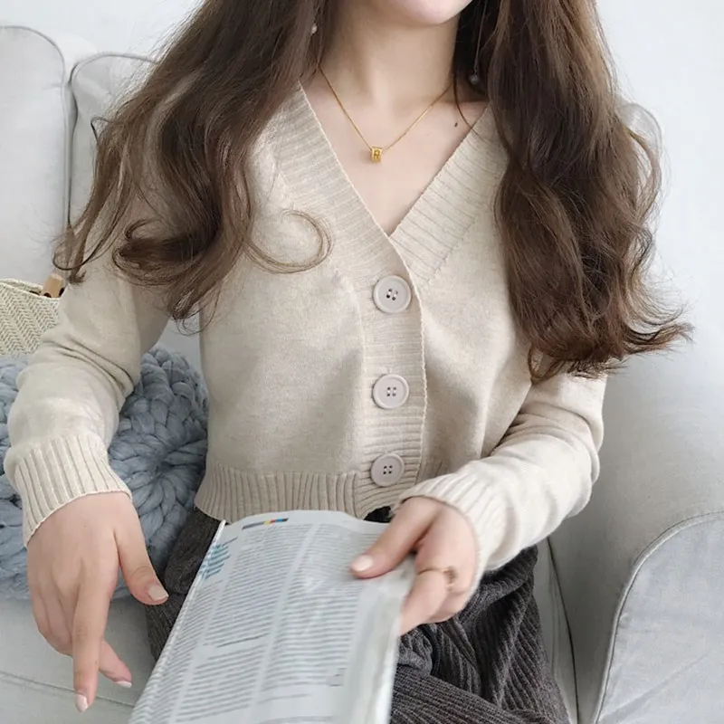 Women Candy Color Full Sleeve Knitting Cropped Sweater Cardigan Fall Winter Vintage Soild Knitted Cardigan Coat Top
Women Candy Color Full Sleeve Knitting Cropped Sweater Cardigan Fall Winter Vintage Soild Knitted Cardigan Coat Top