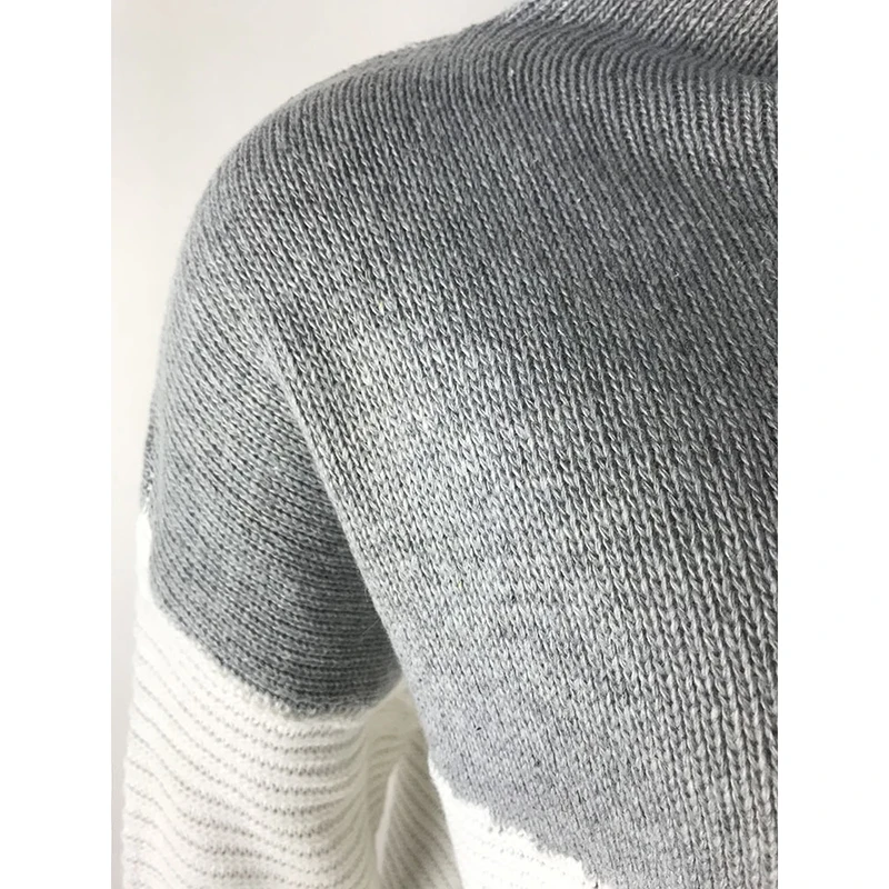 Women's Fashion Color Patchwork Knitted Long-sleeved Sweater Turtleneck Pullover Autumn and Winter Sweater Loose and High Elasti
Women's Fashion Color Patchwork Knitted Long-sleeved Sweater Turtleneck Pullover Autumn and Winter Sweater Loose and High Elasti