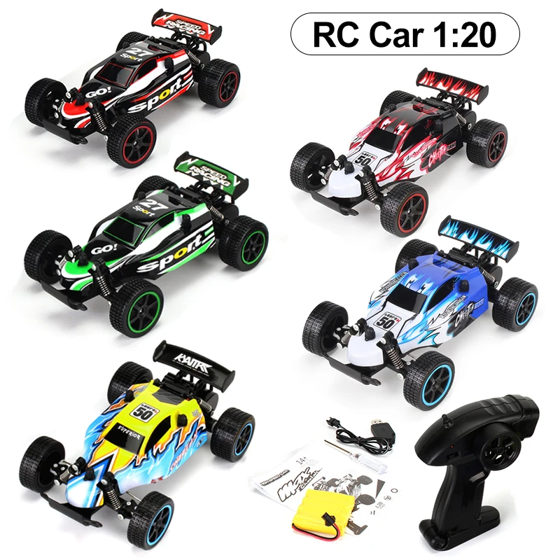 RC Car 1:20 2.4G 4CH Rock Crawler Off-Road Vehicle Models Drifting Racing Toys for Children Toy Cars with Remote Control
RC Car 1:20 2.4G 4CH Rock Crawler Off-Road Vehicle Models Drifting Racing Toys for Children Toy Cars with Remote Control