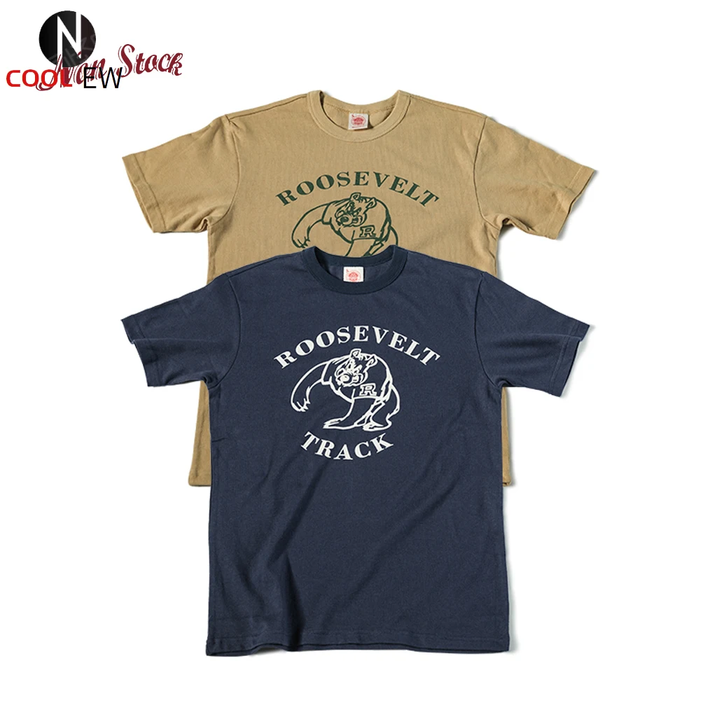 Non Stock Vintage Men's Roosevelt Track Print Short Sleeve T-Shirt Summer 255 GSM Heavyweight Cotton Casual Tee
Non Stock Vintage Men's Roosevelt Track Print Short Sleeve T-Shirt Summer 255 GSM Heavyweight Cotton Casual Tee
