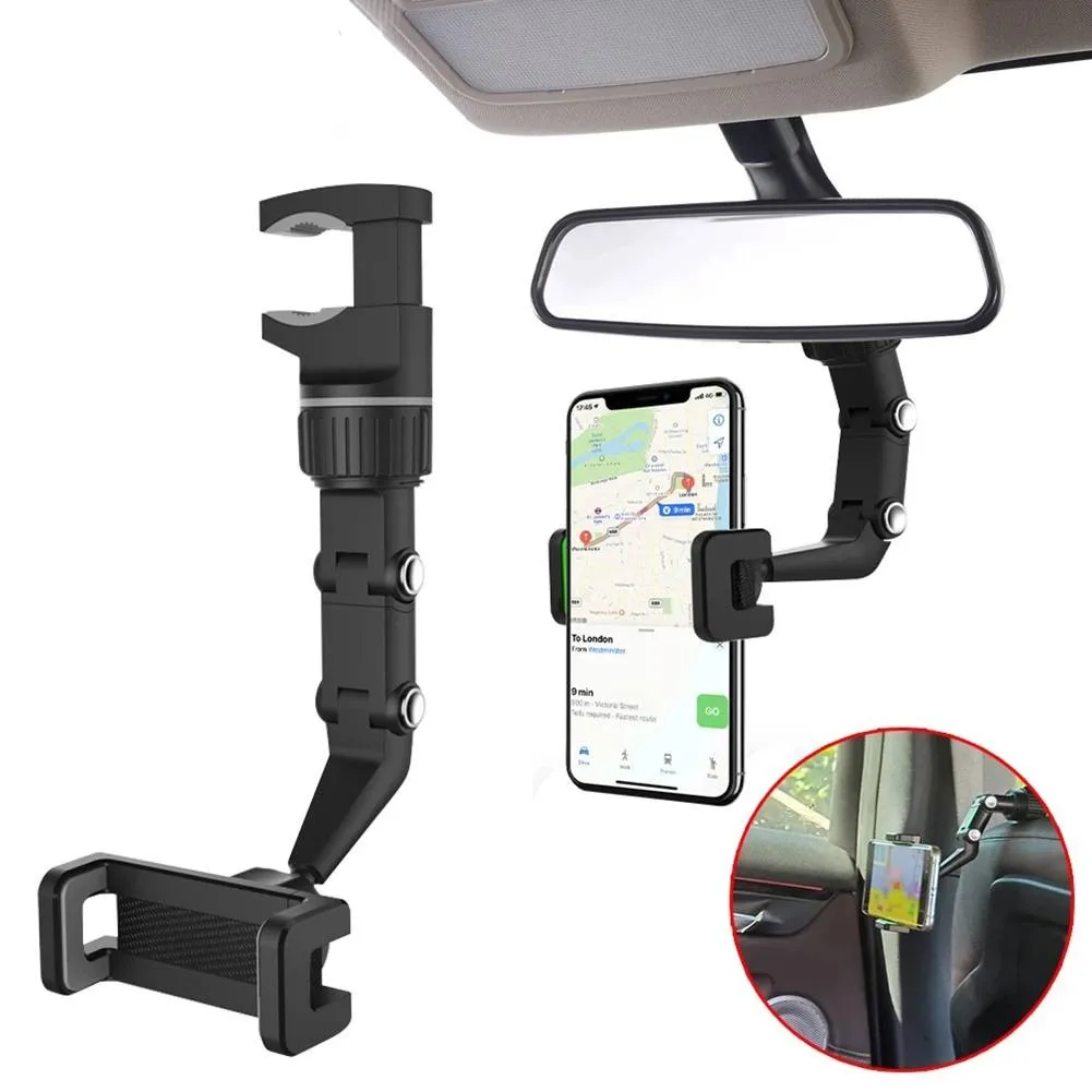 Universal Car Phone Holder 360 Degrees Rotating Stand Rearview Mirror Mount For All Kinds Of Mobile Phones Car Mount Phone Holde
Universal Car Phone Holder 360 Degrees Rotating Stand Rearview Mirror Mount For All Kinds Of Mobile Phones Car Mount Phone Holde