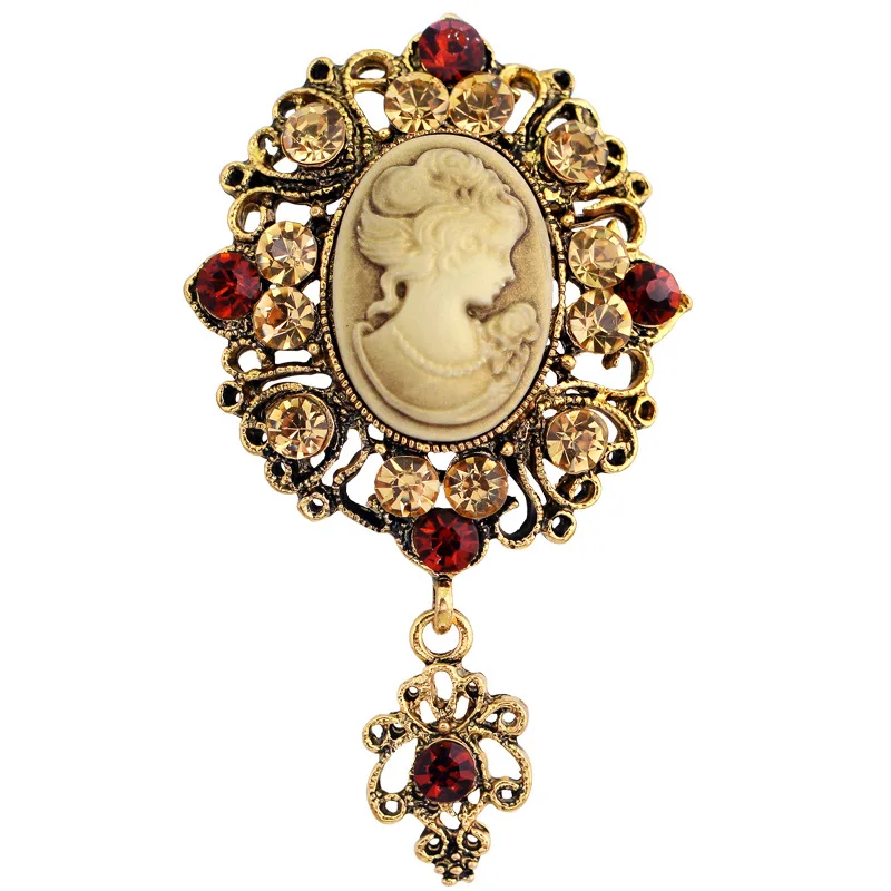 Vintage Gothic Style Rhinestone Crystal Cameo Beauty Head Brooches for Women Brooch Pin Anquite Assorted Bouquet 2020 New
Vintage Gothic Style Rhinestone Crystal Cameo Beauty Head Brooches for Women Brooch Pin Anquite Assorted Bouquet 2020 New