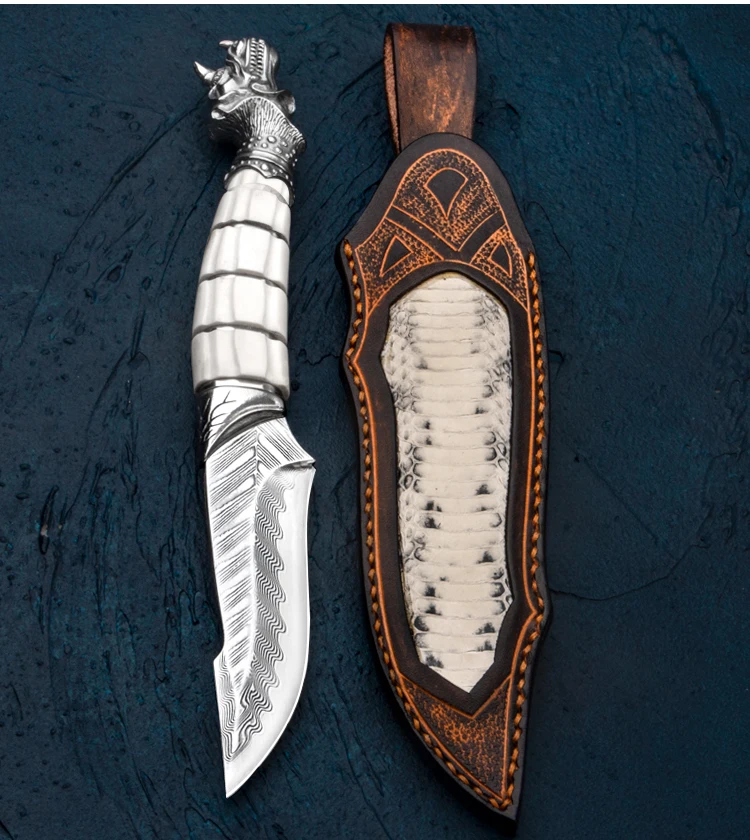 Vg10 Damascus Steel Hunting Knife Outdoor Wilderness Survival Knife Hand Knife Collection Knife Defensive Knife Military Knife
Vg10 Damascus Steel Hunting Knife Outdoor Wilderness Survival Knife Hand Knife Collection Knife Defensive Knife Military Knife