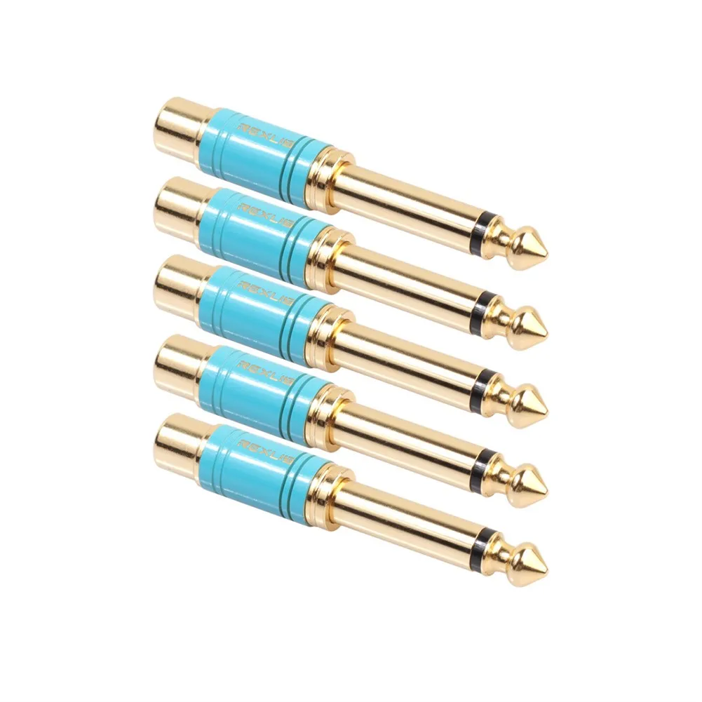 1x Audio RCA To 6.35mm 1/4 Inch Male Mono Plug Adapter 6.5mm RCA Female Audio Connector Mono Channel Microphone Connecting
1x Audio RCA To 6.35mm 1/4 Inch Male Mono Plug Adapter 6.5mm RCA Female Audio Connector Mono Channel Microphone Connecting