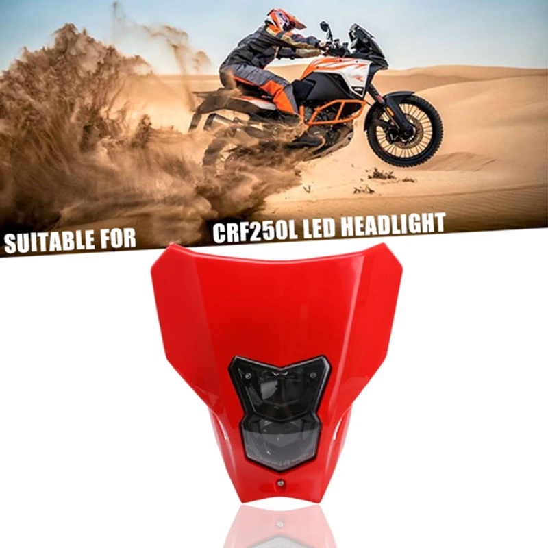 Universal Motorcycle LED HeadLight Lamp Windshield Headlight Fairing Mask Day Running Light for Honda Crf250L KTM
Universal Motorcycle LED HeadLight Lamp Windshield Headlight Fairing Mask Day Running Light for Honda Crf250L KTM