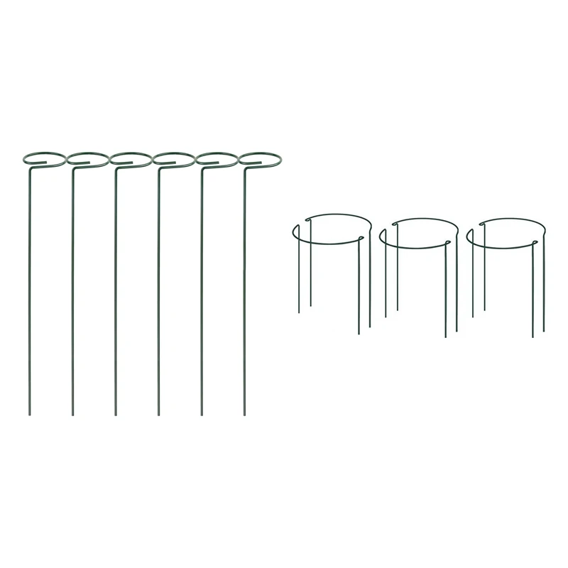 6 шт. подставки для растений, подставка для одного стержня растений с 6 полукруглыми кольцами для поддержки сада растений, кольцевые подстав...
6 шт. подставки для растений, подставка для одного стержня растений с 6 полукруглыми кольцами для поддержки сада растений, кольцевые подстав...