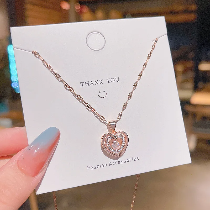 2021 New Simple Dignified Sense Of Design Love Pendant Titanium Steel Necklace Female Student Girlfriend Gifts Clavicle Chain
2021 New Simple Dignified Sense Of Design Love Pendant Titanium Steel Necklace Female Student Girlfriend Gifts Clavicle Chain