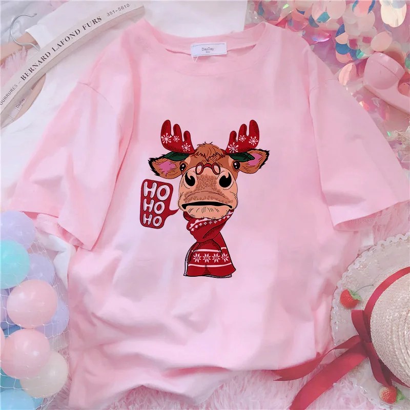 Casual Fashion Short Sleeve T-shirt Cute giraffe Print T Shirts Tee Harajuku Merry Christmas Plus Size Tshirt Women Tops Clothes
Casual Fashion Short Sleeve T-shirt Cute giraffe Print T Shirts Tee Harajuku Merry Christmas Plus Size Tshirt Women Tops Clothes