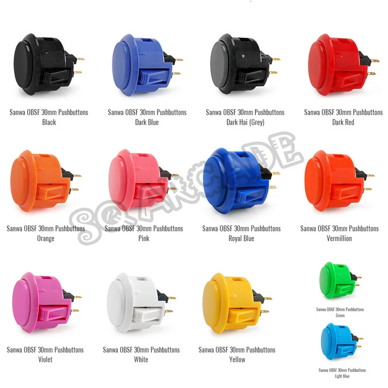 16pcs/lot Sanwa Original Arcade Button OBSF-30 30mm Push Buttons Round Built-in Small Micro Switch Jamma MAME Accessories
16pcs/lot Sanwa Original Arcade Button OBSF-30 30mm Push Buttons Round Built-in Small Micro Switch Jamma MAME Accessories