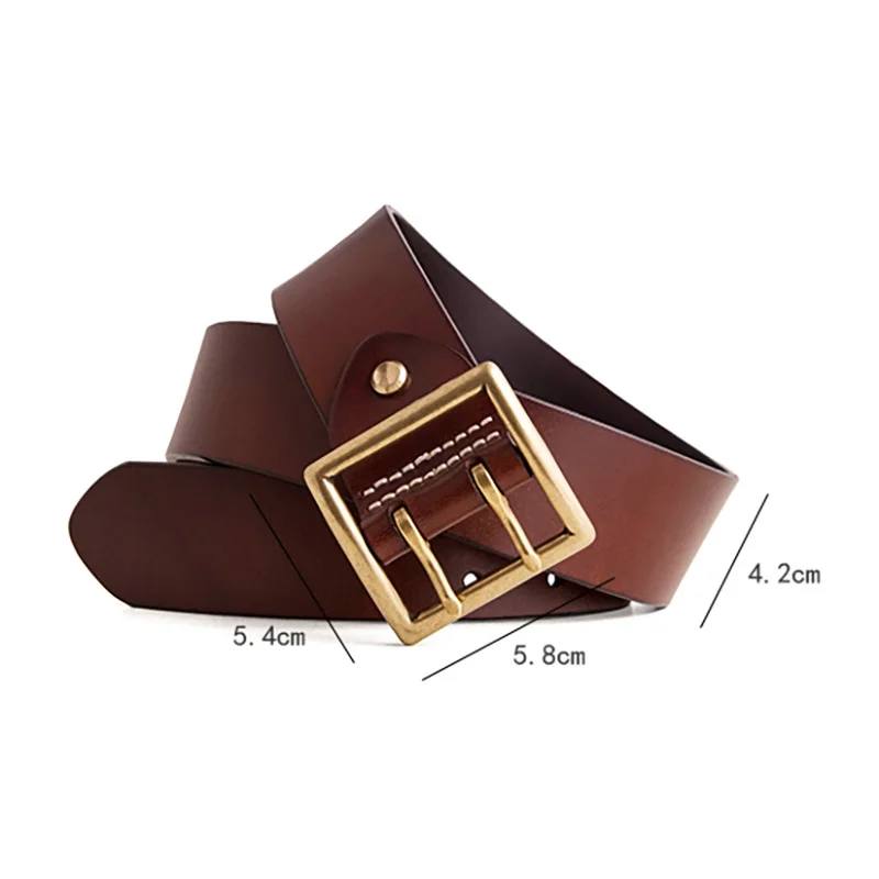 AETOO Plant tanning cow leather pure copper double-pin buckle belt, male retro fashion belt, personality trend belt
AETOO Plant tanning cow leather pure copper double-pin buckle belt, male retro fashion belt, personality trend belt