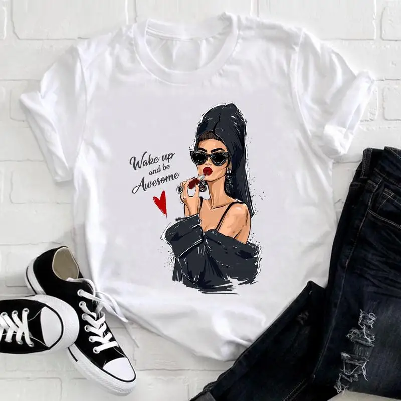 Women Lady Printing Happy Style Trend Cute Short Sleeve Clothes T Tee Womens Fashion Tshirt For Female Top Graphic T-shirt
Women Lady Printing Happy Style Trend Cute Short Sleeve Clothes T Tee Womens Fashion Tshirt For Female Top Graphic T-shirt