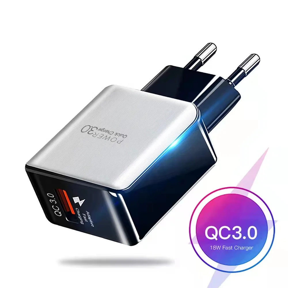 18W Quick Charge 3.0 USB Charger EU US 5V 3A Fast Charging Mobile Phone Charger For iphone Huawei Samsung Xiaomi LG Adapter
18W Quick Charge 3.0 USB Charger EU US 5V 3A Fast Charging Mobile Phone Charger For iphone Huawei Samsung Xiaomi LG Adapter