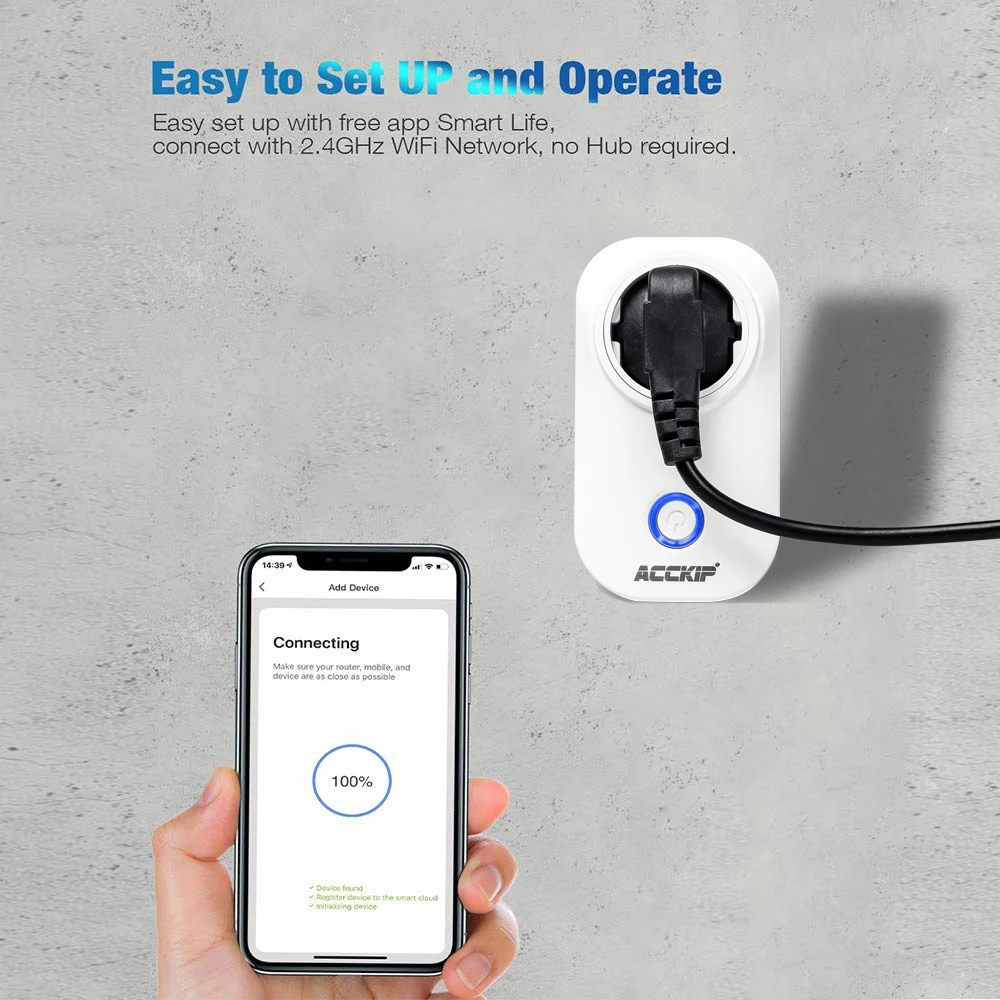 ACCKIP Tuya Smart Life Wifi Socket Israel Plug 16A App Remot Control Voice Control with Google Home Alexa Echo Timer the Devices
ACCKIP Tuya Smart Life Wifi Socket Israel Plug 16A App Remot Control Voice Control with Google Home Alexa Echo Timer the Devices