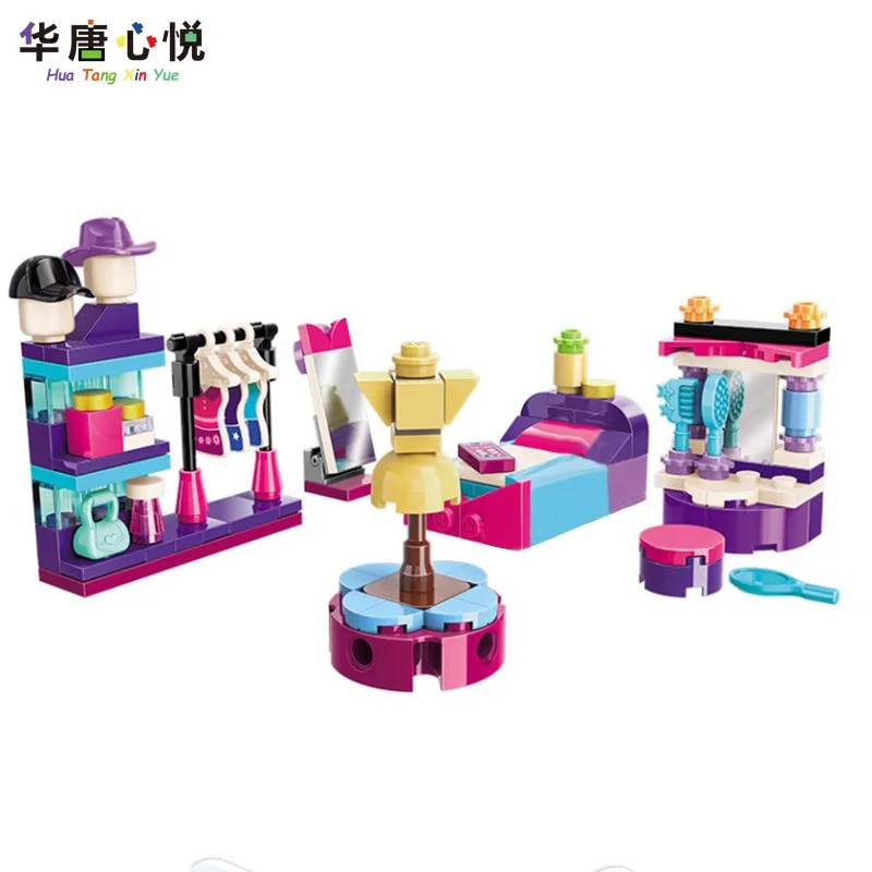 Friend Girls Room Dressing Table Bed Cloakroom Building Blocks Educational Toys for Children Kids Gifts For Girl Friends Toy Set
Friend Girls Room Dressing Table Bed Cloakroom Building Blocks Educational Toys for Children Kids Gifts For Girl Friends Toy Set