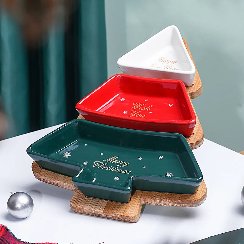 Christmas Tree Series Ceramic Cake Dessert Snack Fruit Candy Plate Irregular Shape Tableware Party Decoration Division Plate Set
Christmas Tree Series Ceramic Cake Dessert Snack Fruit Candy Plate Irregular Shape Tableware Party Decoration Division Plate Set