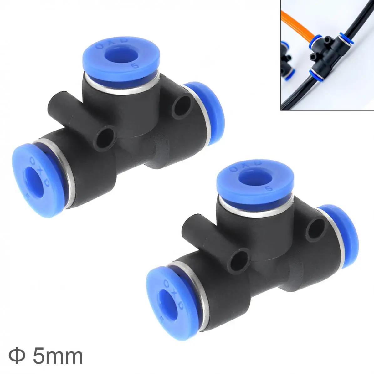 2pcs 5mm T Shaped APE Plastic Three-way Pneumatic Quick Connector Pneumatic Insertion Air Tube Air Tool Quick Fitting
2pcs 5mm T Shaped APE Plastic Three-way Pneumatic Quick Connector Pneumatic Insertion Air Tube Air Tool Quick Fitting