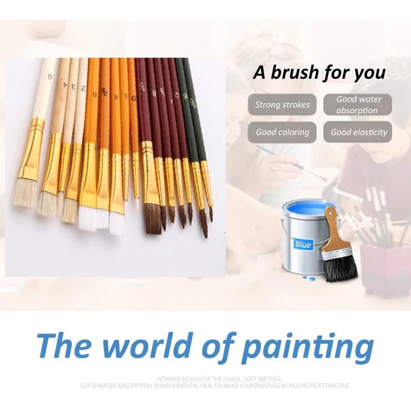 25Pcs/Set Artist Painting Brush Set Paint Acrylic Oil Drawing Brush Watercolour Art Craft Student Children School Painting Tool
25Pcs/Set Artist Painting Brush Set Paint Acrylic Oil Drawing Brush Watercolour Art Craft Student Children School Painting Tool