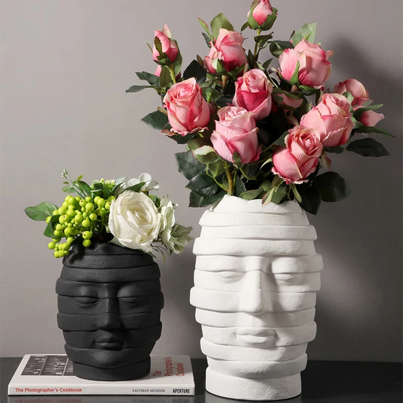 Abstract Face Art decoration Vase head planter vaso planta flower pot home decoration accessories nordic desk decor Plant modern
Abstract Face Art decoration Vase head planter vaso planta flower pot home decoration accessories nordic desk decor Plant modern