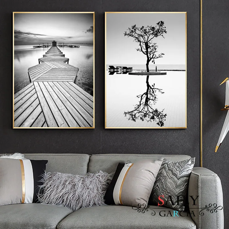 Nordic Style Prints Wall Art Black And White Tree Poster Minimalist Bridge Painting Canvas Modular Landscape Pictures Home Decor
Nordic Style Prints Wall Art Black And White Tree Poster Minimalist Bridge Painting Canvas Modular Landscape Pictures Home Decor