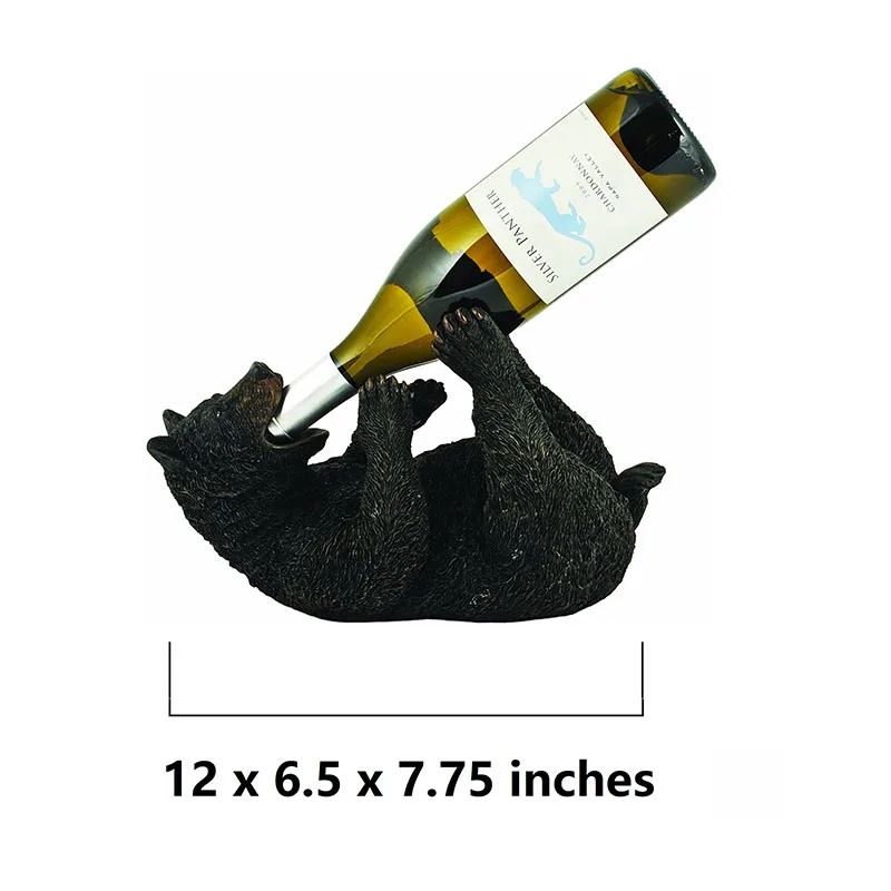 Resin Bear Wine Bottle Holder Ornament European Creative Wolf Wine Rack Figurines Animal Wine Rack Home Decoration Crafts 2021 
Resin Bear Wine Bottle Holder Ornament European Creative Wolf Wine Rack Figurines Animal Wine Rack Home Decoration Crafts 2021