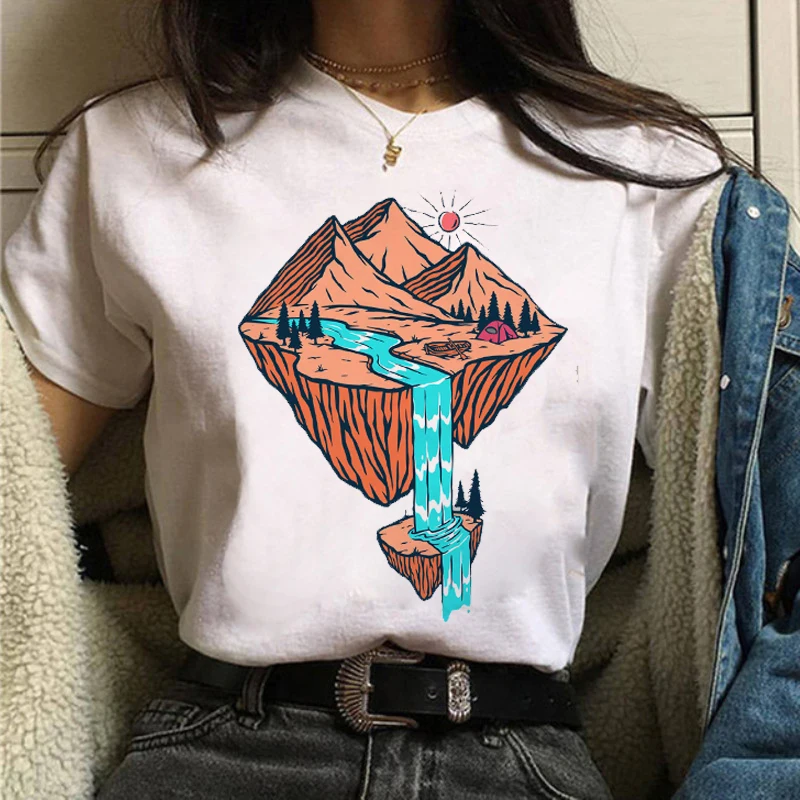 New Funny Forest Mountain Printed Tshirts Women Casual 90s Graphic Printed Lady Clothes Top Tees Summer Short Sleeves Tops
New Funny Forest Mountain Printed Tshirts Women Casual 90s Graphic Printed Lady Clothes Top Tees Summer Short Sleeves Tops
