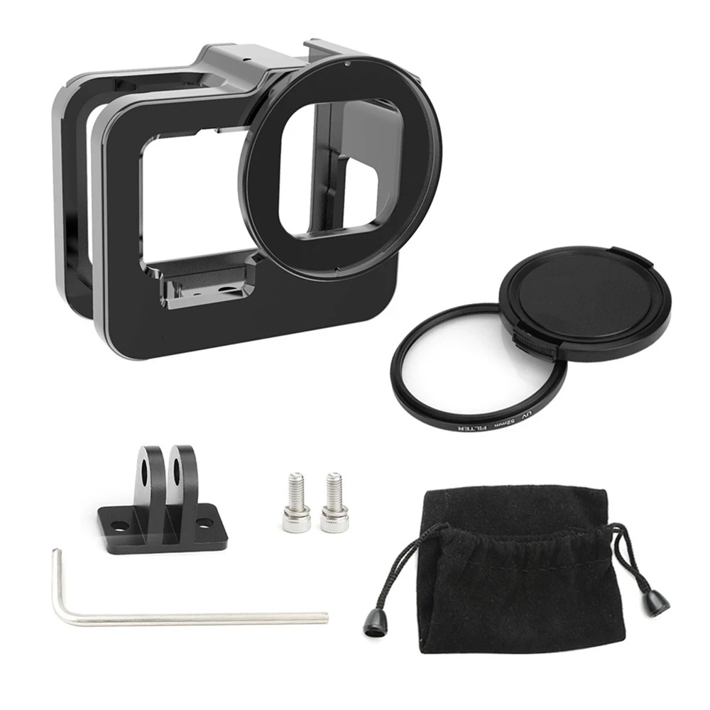 1 set Metal Camera Protective Cage Housing Case with UV Lens for GoPro HERO9 Black Action Camera Spare Parts
1 set Metal Camera Protective Cage Housing Case with UV Lens for GoPro HERO9 Black Action Camera Spare Parts