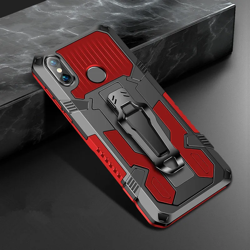 Shockproof Phone Case For Xiaomi Redmi Note 5 6 7 8 7A 6A 8A 5A Pro Rugged Armor Aluminum Magnetic Stand Metal Anti-fall Cover | Мобильные