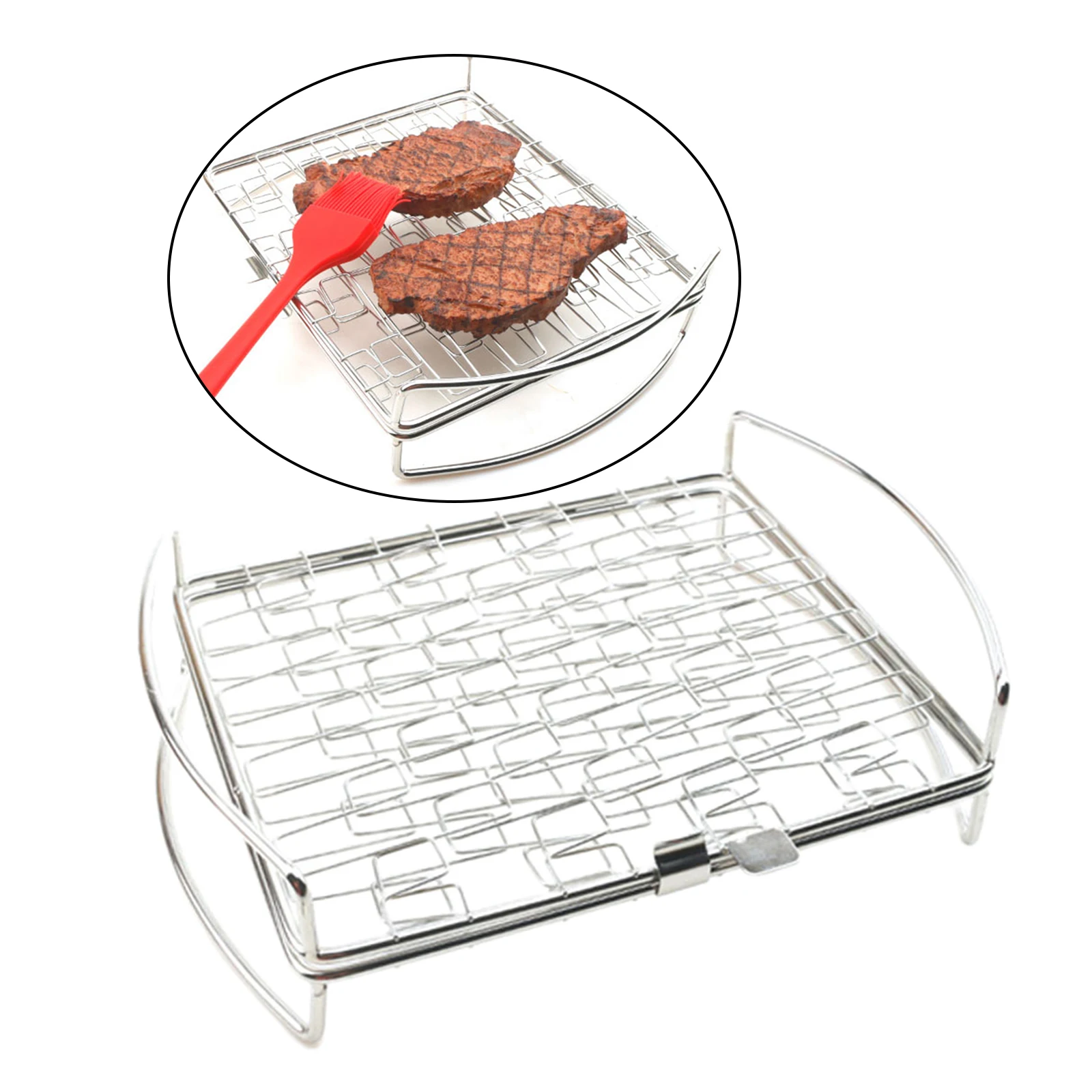 Stainless Steel Grilling Basket Non-stick Folding Grill Net BBQ Net for Grilling Meat Fish Chicken Outdoor Camping Picnic Tool
Stainless Steel Grilling Basket Non-stick Folding Grill Net BBQ Net for Grilling Meat Fish Chicken Outdoor Camping Picnic Tool
