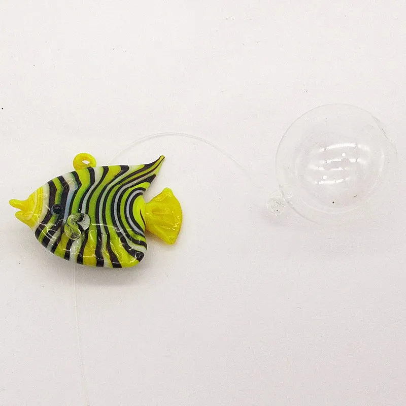 Floating glass fish - Aquarium Mini Fish Figurine - Hand blown glass fish Lamp working Miniature Fish Blown Glass Animal Statues
Floating glass fish - Aquarium Mini Fish Figurine - Hand blown glass fish Lamp working Miniature Fish Blown Glass Animal Statues